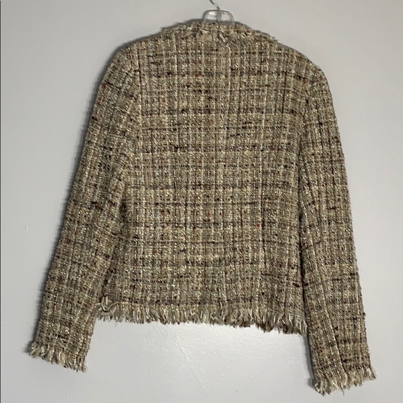 Avenue Montaigne Paris Tweed Wool Mohair Alpaga blazer jacket preppy nwot small - Picture 2 of 12